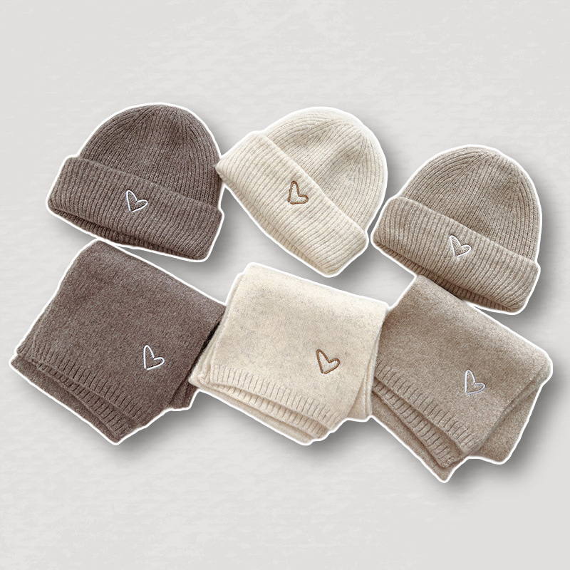 Korėjietiško stiliaus rudens ir žiemos vaikiškas vientisos spalvos megztas šalikas, kavos spalvos universalus kaklo šildytuvas berniukams ir mergaitėms, madingas ir šiltas