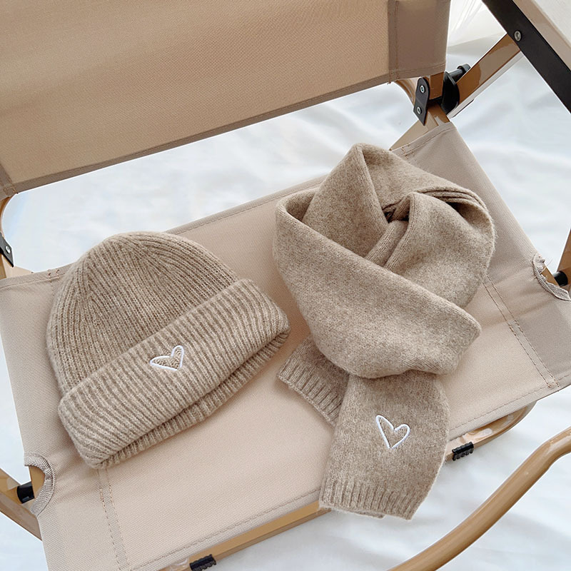 Korėjietiško stiliaus rudens ir žiemos vaikiškas vientisos spalvos megztas šalikas, kavos spalvos universalus kaklo šildytuvas berniukams ir mergaitėms, madingas ir šiltas