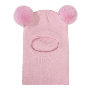 Παιδικό καπέλο με διπλή προστασία αυτιών για φθινόπωρο και χειμώνα, ένα κομμάτι με κουκούλα, καθαρό χρώμα, υπέροχο πλεκτό μάλλινο καπέλο για αγόρια και κορίτσια, όλα σε ένα