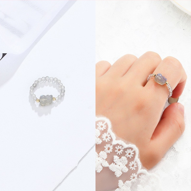 Ασημένιο δαχτυλίδι 925 με φυσικό κρύσταλλο που δεν ξεθωριάζει, γυναικείο ρετρό κομψό τυρκουάζ δαχτυλίδι χονδρικής για γυναίκες