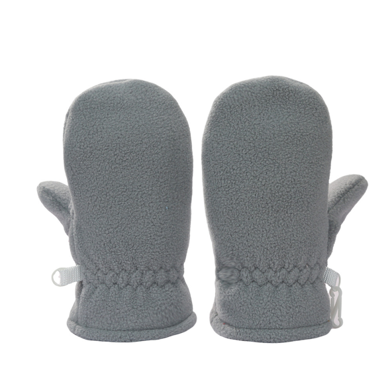 Uued piiriülesed lastekindad polaarfliisist beebikindad lisavad paksud ühevärvilised beebikindad talvekindad