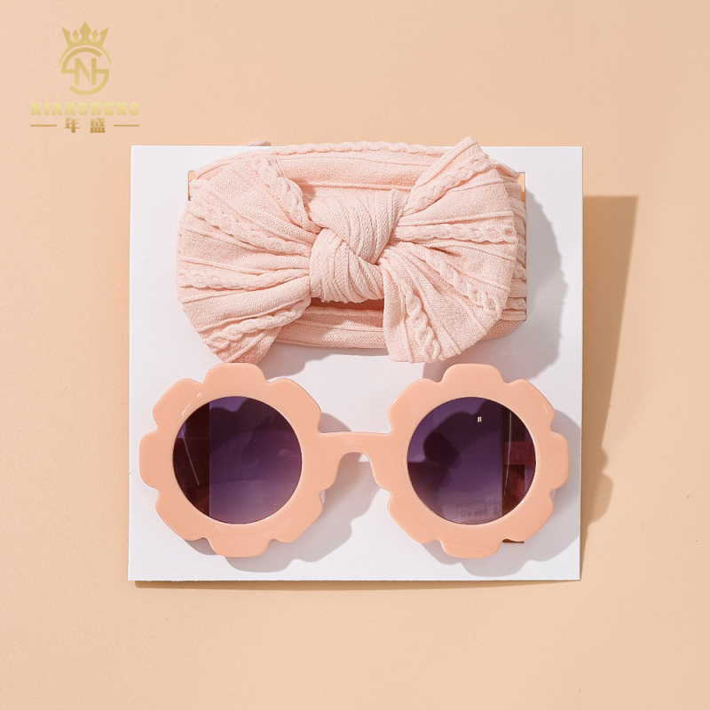 Novi europski i američki dječji dodaci za kosu, visokoosjetljivi dječji veliki trak za kosu s mašnom, modni dječji ljetni sunčani naočale