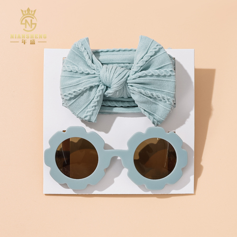 Novi europski i američki dječji dodaci za kosu, visokoosjetljivi dječji veliki trak za kosu s mašnom, modni dječji ljetni sunčani naočale