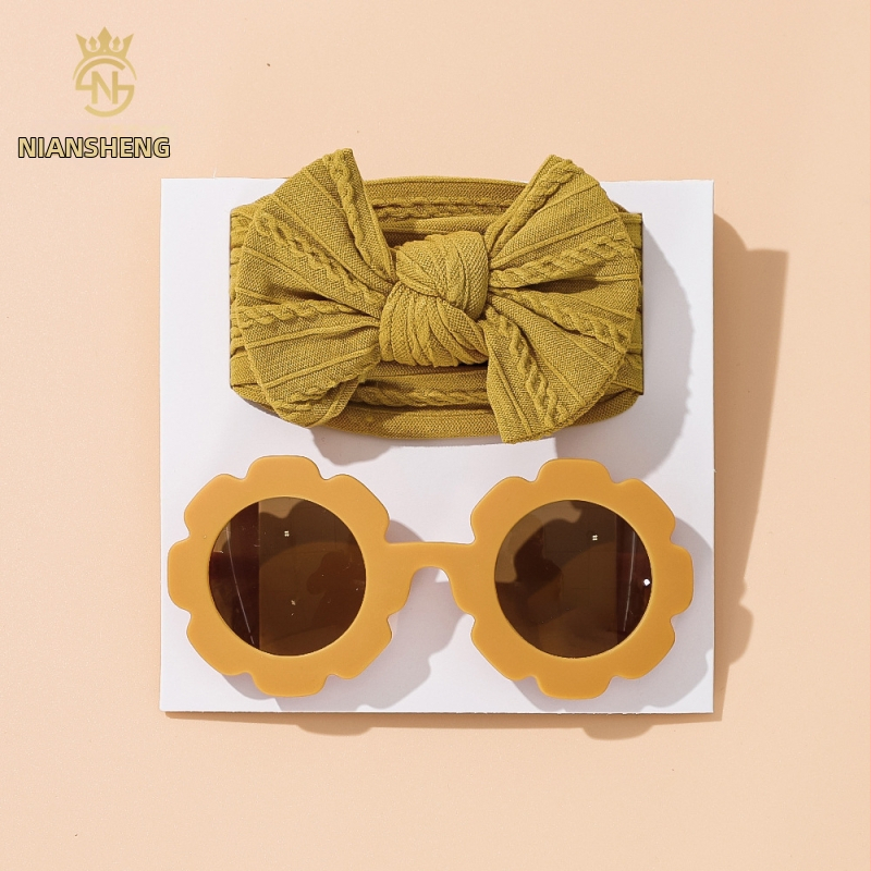 Novi europski i američki dječji dodaci za kosu, visokoosjetljivi dječji veliki trak za kosu s mašnom, modni dječji ljetni sunčani naočale