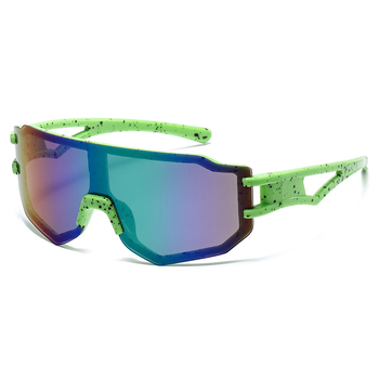 Piiriülesed välistingimustes kasutatavad graffititega suure raamiga laste spordiprillid, Euroopa ja Ameerika noortele mõeldud värvilised tuulekindlad jalgrattasõidu päikeseprillid 3307