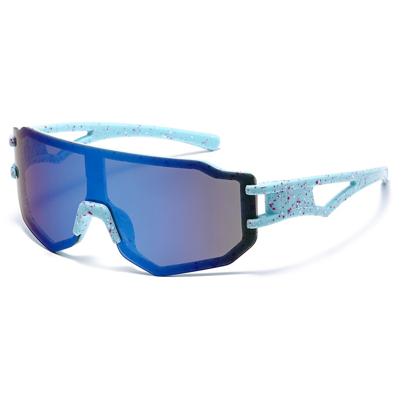 Piiriülesed välistingimustes kasutatavad graffititega suure raamiga laste spordiprillid, Euroopa ja Ameerika noortele mõeldud värvilised tuulekindlad jalgrattasõidu päikeseprillid 3307
