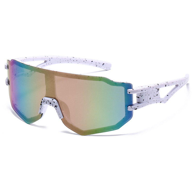 Piiriülesed välistingimustes kasutatavad graffititega suure raamiga laste spordiprillid, Euroopa ja Ameerika noortele mõeldud värvilised tuulekindlad jalgrattasõidu päikeseprillid 3307