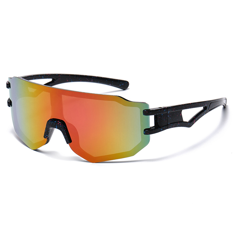 Piiriülesed välistingimustes kasutatavad graffititega suure raamiga laste spordiprillid, Euroopa ja Ameerika noortele mõeldud värvilised tuulekindlad jalgrattasõidu päikeseprillid 3307