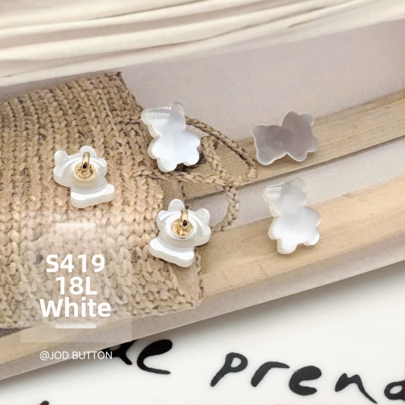 Mielas meškiuko sagų dervos metalo kombinacijos sagų švarkas megztinis megztinis paltas drabužių sagų galvos apdangalų dekoravimas