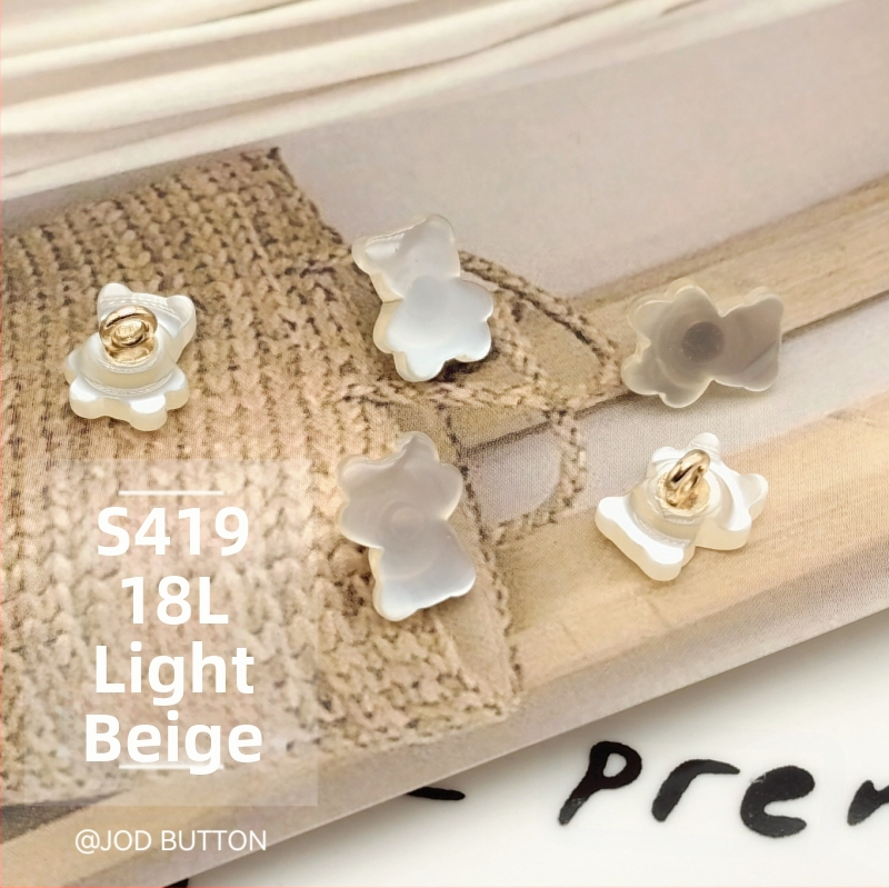 Mielas meškiuko sagų dervos metalo kombinacijos sagų švarkas megztinis megztinis paltas drabužių sagų galvos apdangalų dekoravimas