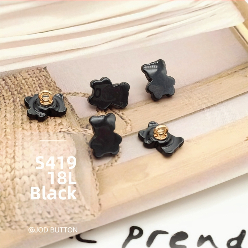 Mielas meškiuko sagų dervos metalo kombinacijos sagų švarkas megztinis megztinis paltas drabužių sagų galvos apdangalų dekoravimas