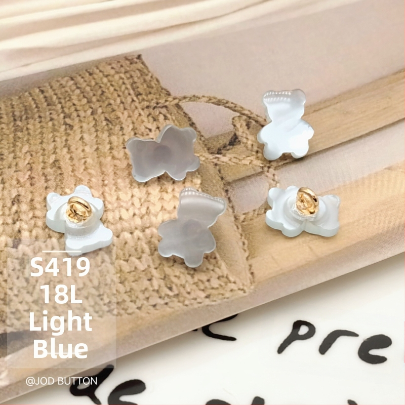 Mielas meškiuko sagų dervos metalo kombinacijos sagų švarkas megztinis megztinis paltas drabužių sagų galvos apdangalų dekoravimas