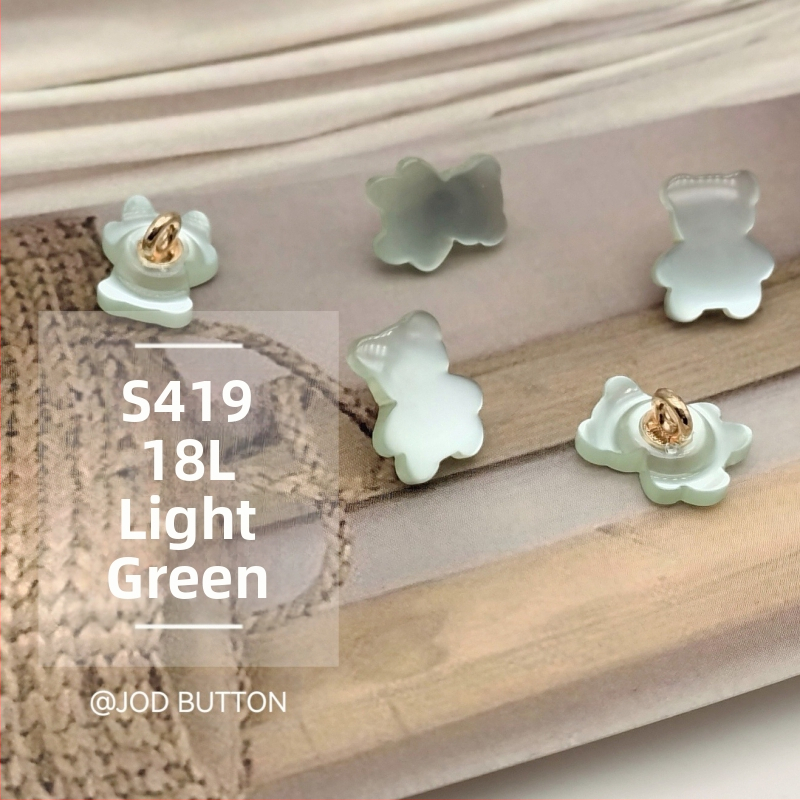 Mielas meškiuko sagų dervos metalo kombinacijos sagų švarkas megztinis megztinis paltas drabužių sagų galvos apdangalų dekoravimas