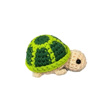 Νέο πλεκτό μπρελόκ μενταγιόν από μαλλί με πλεκτό σχέδιο για μικρά ζωάκια, κρεμαστά στολίδια Little Turtle