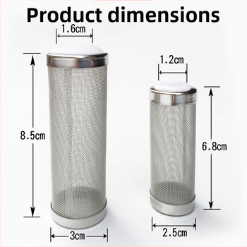 Προστατευτικό μανίκι εισόδου νερού από ανοξείδωτο χάλυβα, φίλτρο φίλτρου ενυδρείου ενυδρείου, φίλτρο βαρελιού, θήκη εισόδου νερού, κρυστάλλινες γαρίδες, δίχτυ