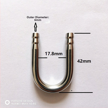 Akvaariumi varustus 304 roostevabast terasest U-kujuline toru U-kujuline ühendus co2U-kujuline ühendus süsinikdioksiidi õhutoru universaalne küünarnukk
