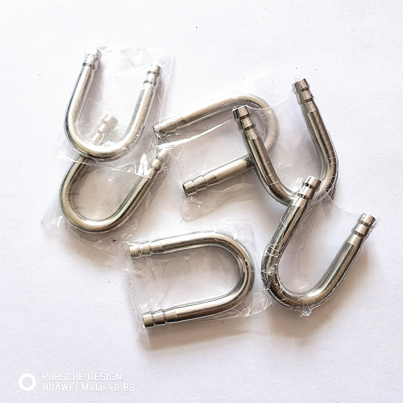 Akvaariumi varustus 304 roostevabast terasest U-kujuline toru U-kujuline ühendus co2U-kujuline ühendus süsinikdioksiidi õhutoru universaalne küünarnukk