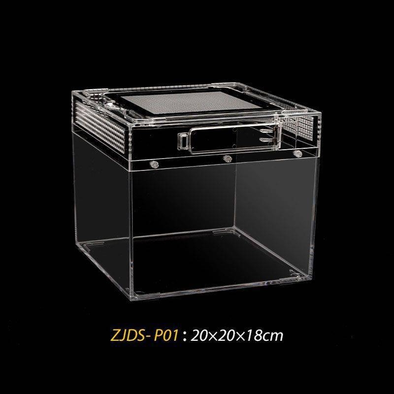 Акрилна интегрирана кутия за хранене, против изтичане на вода, катерене за домашни любимци, екологична кутия, паяк, рогата жаба, Shougong, змия, хранене на влечуги