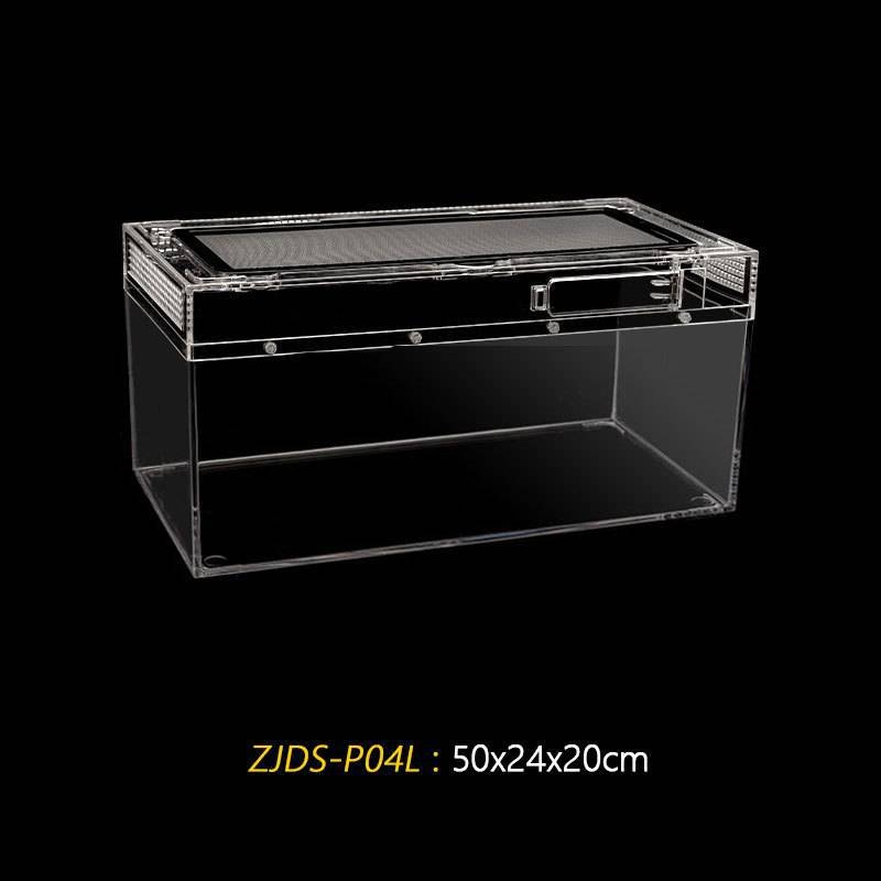 Акрилна интегрирана кутия за хранене, против изтичане на вода, катерене за домашни любимци, екологична кутия, паяк, рогата жаба, Shougong, змия, хранене на влечуги