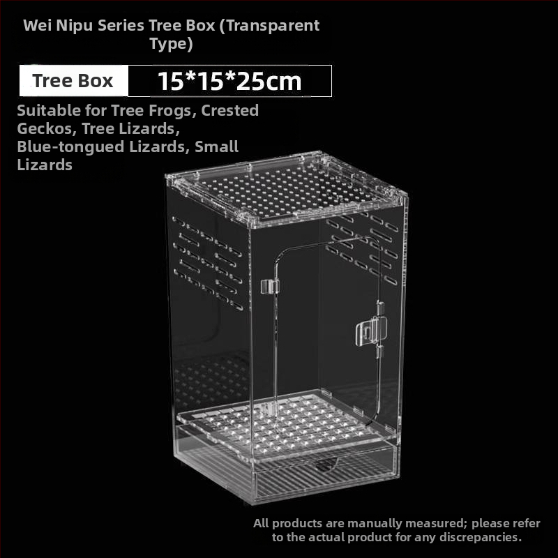 Акрилна интегрирана кутия за хранене, против изтичане на вода, катерене за домашни любимци, екологична кутия, паяк, рогата жаба, Shougong, змия, хранене на влечуги
