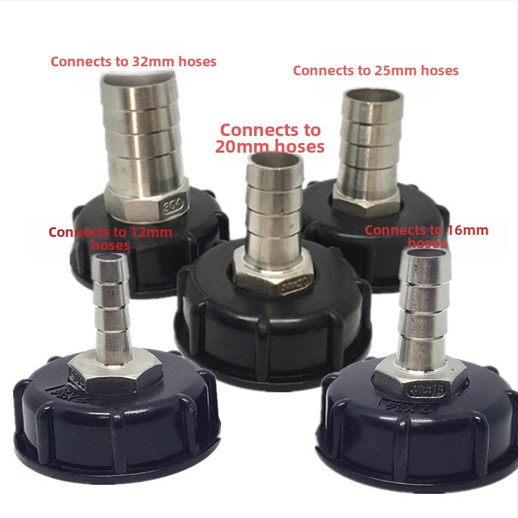 Киселинно- и алкалоустойчиви маслоустойчиви фитинги за тон-барел, съединение за тон-барел, редукторно съединение от неръждаема стомана за тон-барел 4 минути 6 минути 1 инч 32