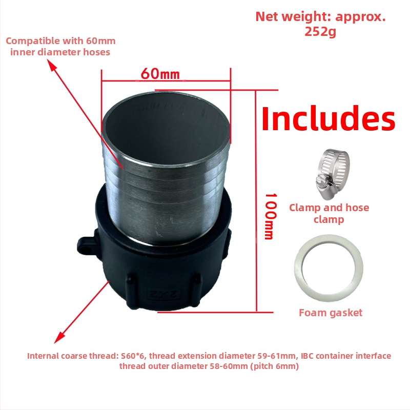 Skābes un sārmu izturīgi eļļas izturīgi tonnu mucas savienojumi tonnu mucas savienojums tonnu mucas nerūsējošā tērauda savienojums reduktora savienojums 4 minūtes 6 minūtes 1 colla 32