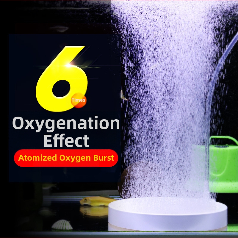 Akvariumo deguonies pompa, purškiama nano dujomis, tylus deguonies pompa, žemo slėgio oro purkštuvas, sprogimo deguonies rafinavimo įrenginys