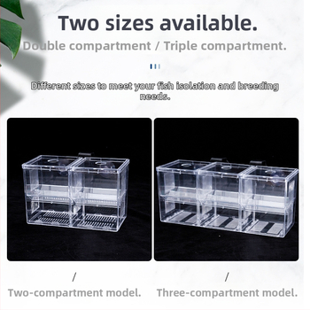 Κουτί απομόνωσης επώασης ενυδρείου, διαφανές κουτί αναπαραγωγής τύπου πλάκας άντλησης, κουτί εκκόλαψης ενυδρείου, κουτί ψαριών Betta, κουτί μητέρας με γάντζο