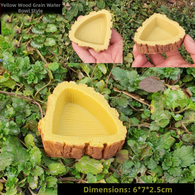 Кутия за храна за влечуги, басейн за пиене, костенурка, чиния, костенурка, гущер, змия и други хранилки за влечуги, смола, занаяти