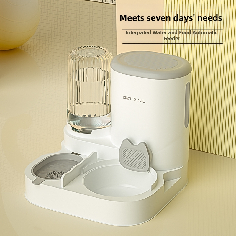 Naminių gyvūnėlių maitinimas ir vandens maitinimas „viskas viename“ vandens dozatorius iš nerūdijančio plieno šunų maisto dubenėlis katėms ryžių dubenėlis maitinimas vanduo geriamasis vanduo naminių gyvūnėlių reikmenys