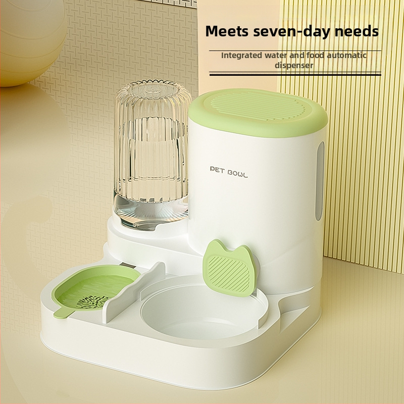 Naminių gyvūnėlių maitinimas ir vandens maitinimas „viskas viename“ vandens dozatorius iš nerūdijančio plieno šunų maisto dubenėlis katėms ryžių dubenėlis maitinimas vanduo geriamasis vanduo naminių gyvūnėlių reikmenys