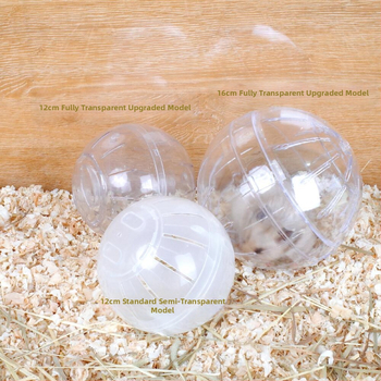 Žiurkėno vidutinio dydžio permatomas bėgimo kamuolys 18 cm Auksinis lokys nykštukinis kamuolys ežiukas medaus maišelis voverės viršutiniai drabužiai