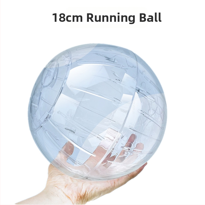 Žiurkėno vidutinio dydžio permatomas bėgimo kamuolys 18 cm Auksinis lokys nykštukinis kamuolys ežiukas medaus maišelis voverės viršutiniai drabužiai