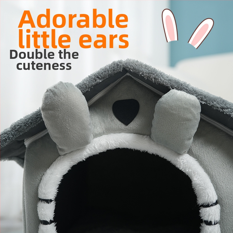 Сваляща се и переща се голяма домашна котешка къщичка за гнездо, пролетно топло гнездо, котешка къщичка за четири сезона, универсално гнездо за домашни любимци, стоки за домашни любимци