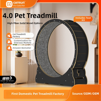 4.0 medžio masyvo spalvos kačių bėgimo takelis, kačių laipiojimo stovas, nutildytas kačių bėgimo ratas, sportiniai fitneso žaislai, skirti savigydai