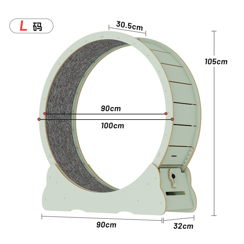 4.0 medžio masyvo spalvos kačių bėgimo takelis, kačių laipiojimo stovas, nutildytas kačių bėgimo ratas, sportiniai fitneso žaislai, skirti savigydai