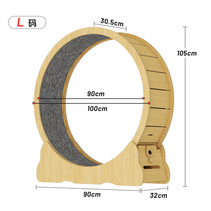 4.0 medžio masyvo spalvos kačių bėgimo takelis, kačių laipiojimo stovas, nutildytas kačių bėgimo ratas, sportiniai fitneso žaislai, skirti savigydai