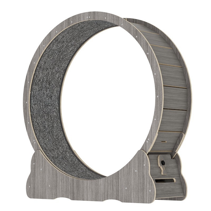 4.0 medžio masyvo spalvos kačių bėgimo takelis, kačių laipiojimo stovas, nutildytas kačių bėgimo ratas, sportiniai fitneso žaislai, skirti savigydai