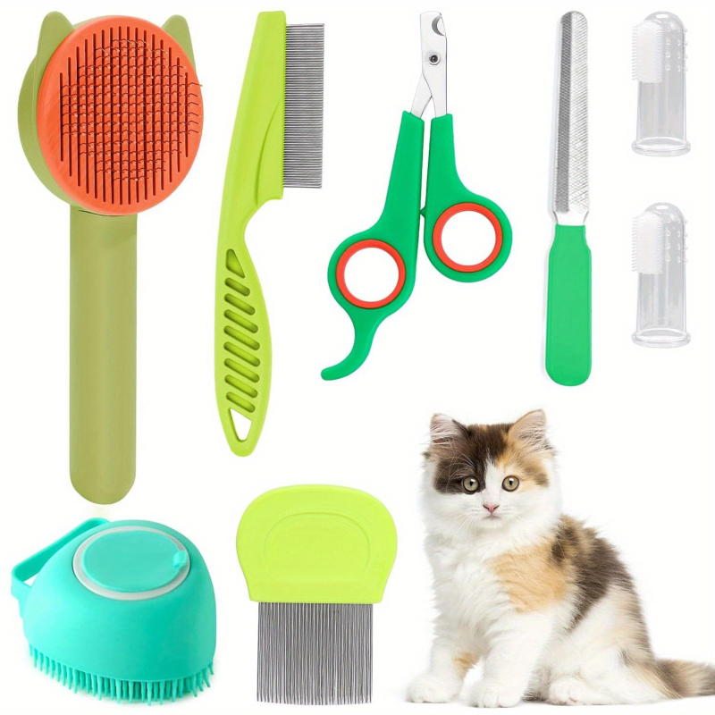 Kokkuvõte Iluülikond Lemmikloomade küünekatted ja viilid Kirbukamm Lemmikloomade karvaeemaldamise hari Silikoonist hambahari Märgistus