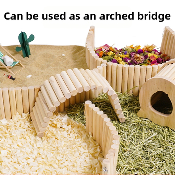 Malé domáce škrečky, hračky pre záhradu, hojdačka, malý plot, rebrík, zlatý medveď, úľavové hračky, multifunkčné potreby