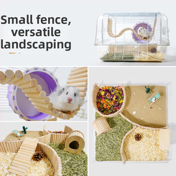 Μικρό παιχνίδι για χάμστερ, είδη εξωραϊσμού, κούνια, μικρή σκάλα φράχτη, χρυσά παιχνίδια ανακούφισης για αρκούδα, πολυλειτουργικά είδη