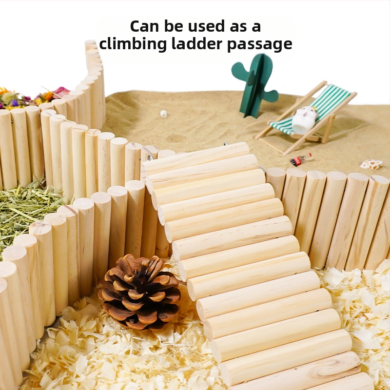 Малка играчка за домашен любимец хамстер, озеленяване, принадлежности за люлка, малка ограда, стълба, златна мечка, играчки за облекчение, многофункционални принадлежности