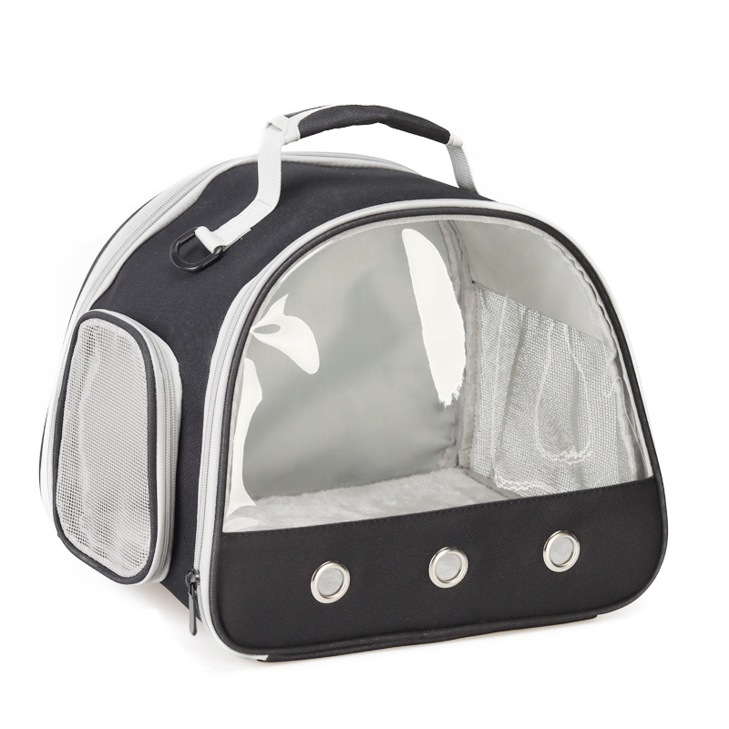 Žiurkėno nešiojimo krepšys ant vieno peties, sulankstomas „Amazon“ papūgos, jūrų kiaulytės, voverės, ežio, permatomas, kvėpuojantis krepšys