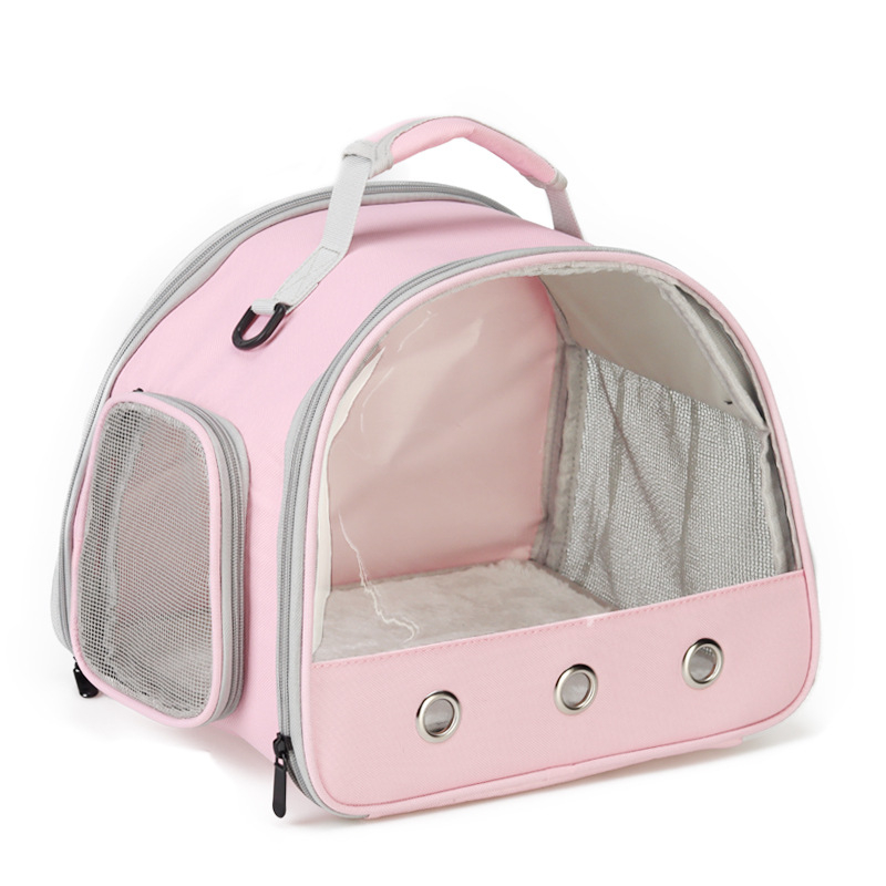 Žiurkėno nešiojimo krepšys ant vieno peties, sulankstomas „Amazon“ papūgos, jūrų kiaulytės, voverės, ežio, permatomas, kvėpuojantis krepšys