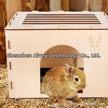 1 komplekt puidust küüliku peidupaika, küülikumaja ja peidupaika, puidust küülikumaja