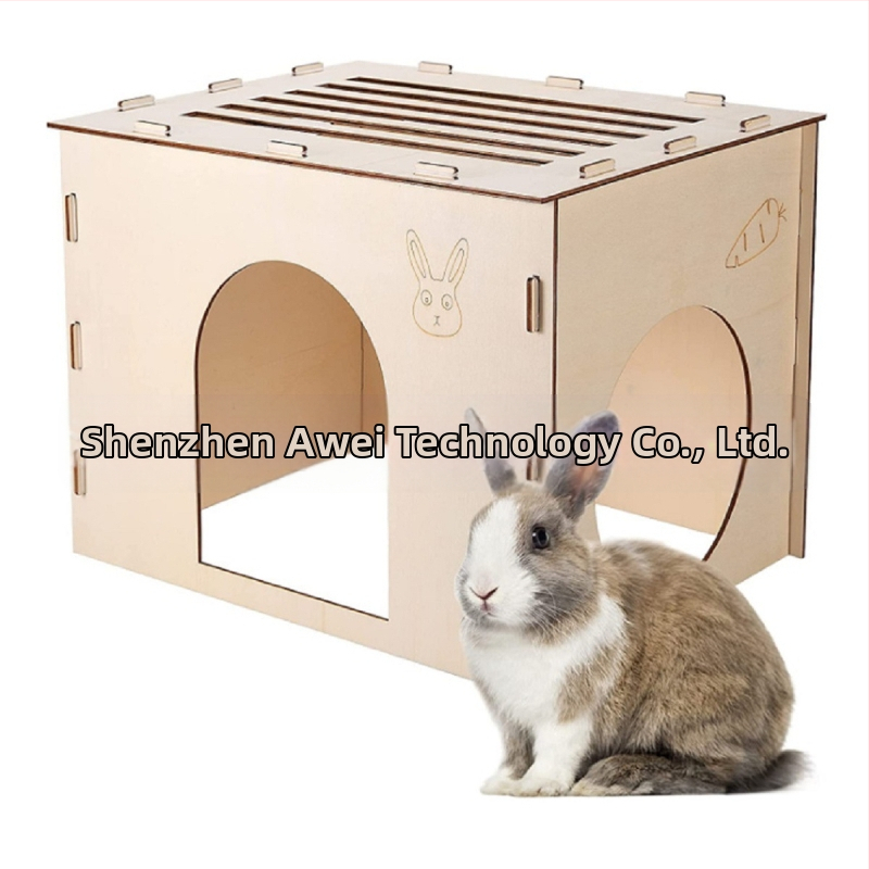 1 komplekt puidust küüliku peidupaika, küülikumaja ja peidupaika, puidust küülikumaja