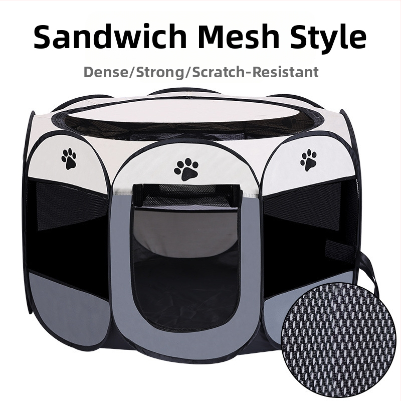 Augintinių tarpvalstybinis aštuonkampis narvo tvora kačių narvas sulankstomas didelis kačių narvas buitinis kačių lizdas augintinių reikmenys kačių pristatymo kambarys