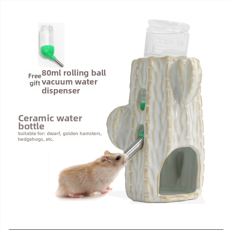 Бутилка за вода с кактус, поилка за хамстер, чайник, керамична скоба, вертикална, златна мечка, холандско прасе, регулируеми материали за озеленяване