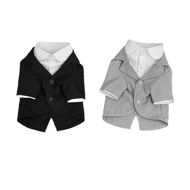 Pavasariniai nauji naminių gyvūnėlių drabužiai Teddy Fadou mažiems šunims, smulkūs šunys, šunų drabužiai, naminių gyvūnėlių mados prekės ženklo netikras dviejų dalių kostiumas