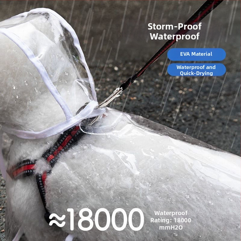 Koera vihmakeep saab välja tõmmata, lemmikloomade õuetarbed, veekindel, vihmakindel, tuulekindel, läbipaistev, kõikehõlmav, kutsikale helkur
